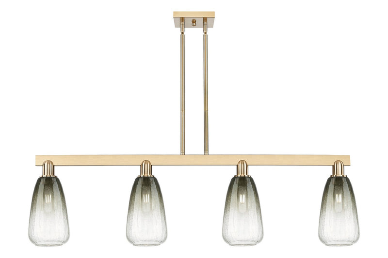 Innovations 716-4I-CB-G480-6SL Four Light Island Pendant, Champagne Bronze