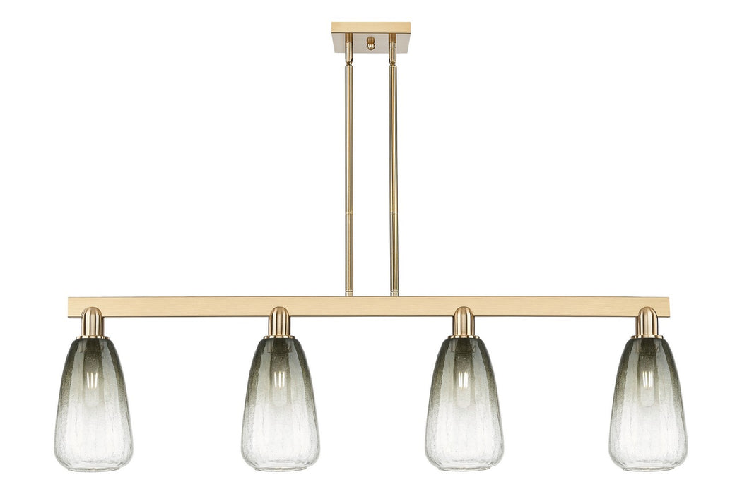 Innovations 716-4I-CB-G480-6SL Four Light Island Pendant, Champagne Bronze