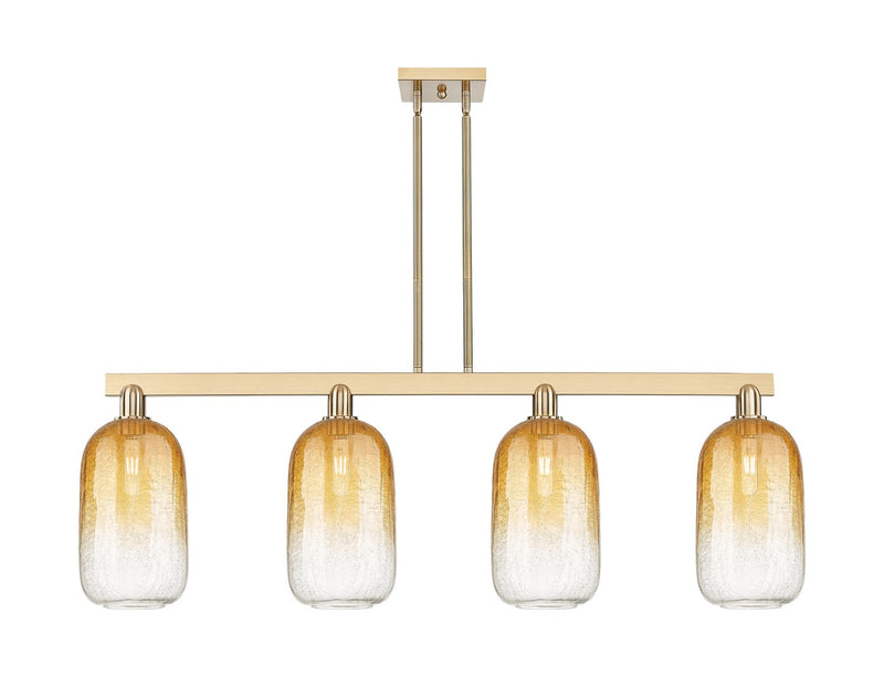 Innovations 716-4I-CB-G482-7AM Four Light Island Pendant, Champagne Bronze