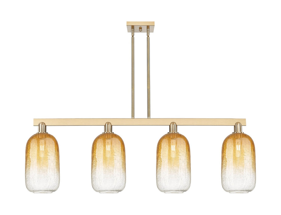 Innovations 716-4I-CB-G482-7AM Four Light Island Pendant, Champagne Bronze