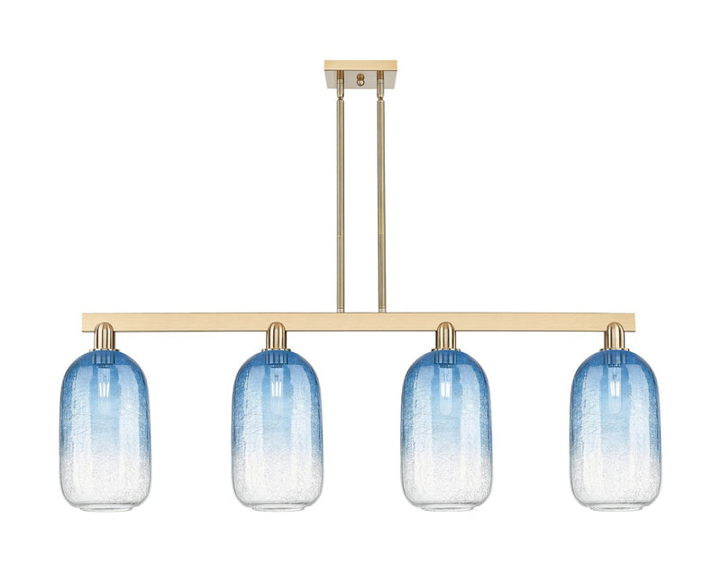 Innovations 716-4I-CB-G482-7SB Four Light Island Pendant, Champagne Bronze