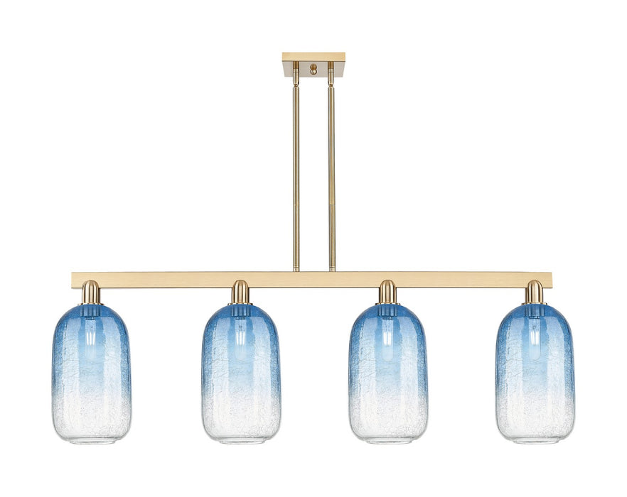 Innovations 716-4I-CB-G482-7SB Four Light Island Pendant, Champagne Bronze