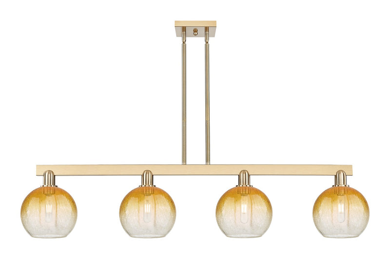 Innovations 716-4I-CB-G483-8AM Four Light Island Pendant, Champagne Bronze