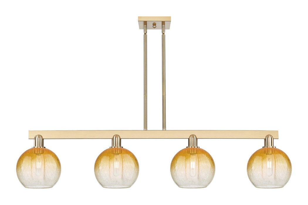 Innovations 716-4I-CB-G483-8AM Four Light Island Pendant, Champagne Bronze