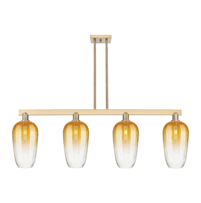 Innovations 716-4I-CB-G484-7AM Four Light Island Pendant, Champagne Bronze