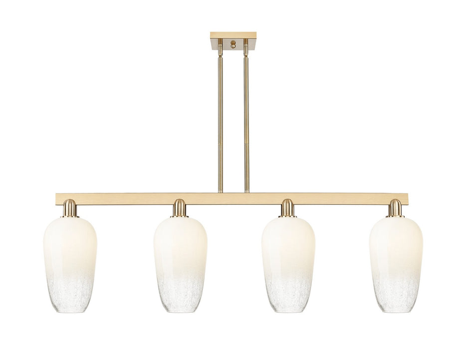 Innovations 716-4I-CB-G484-7OP Four Light Island Pendant, Champagne Bronze