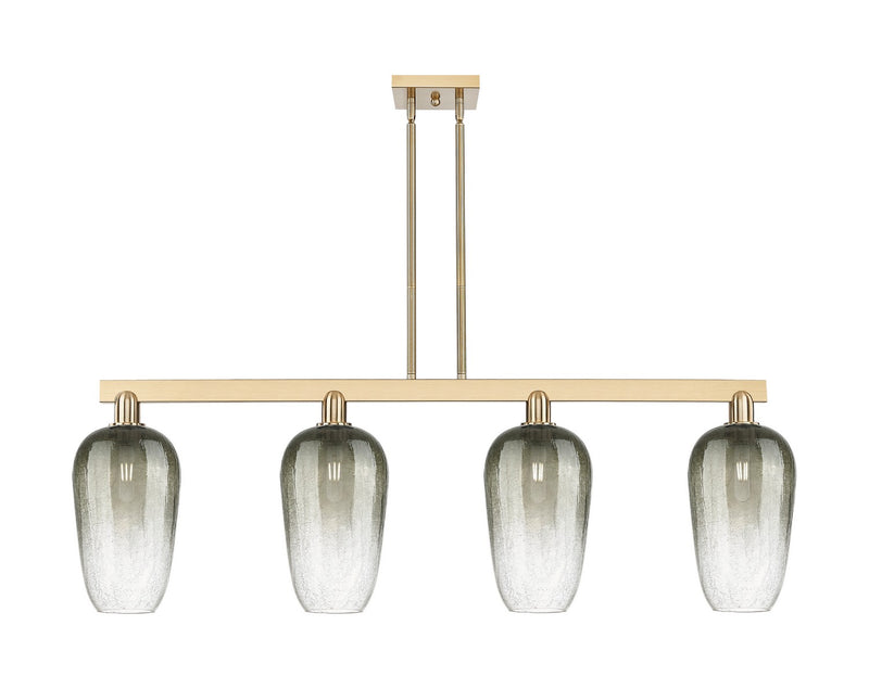 Innovations 716-4I-CB-G484-7SL Four Light Island Pendant, Champagne Bronze