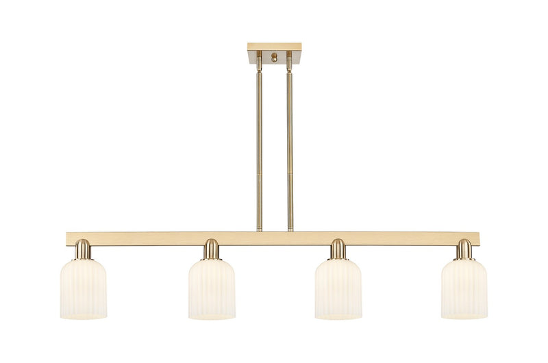 Innovations 716-4I-CB-G559-5GWH Four Light Island Pendant, Champagne Bronze