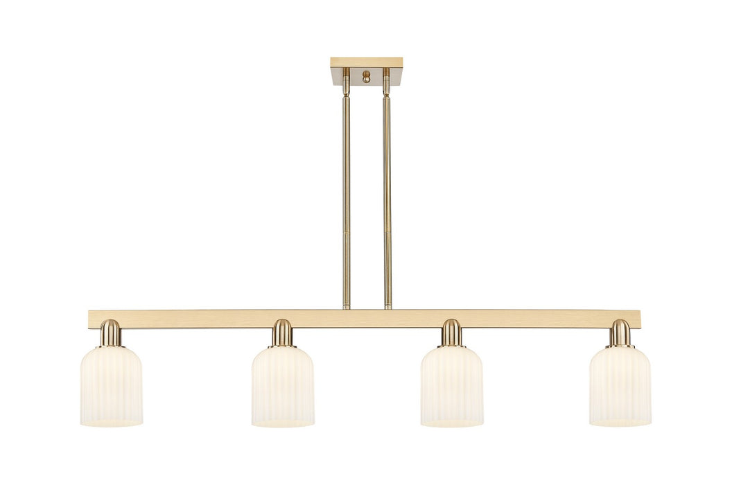 Innovations 716-4I-CB-G559-5GWH Four Light Island Pendant, Champagne Bronze