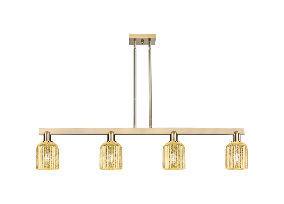 Innovations 716-4I-CB-G559-5ME Four Light Island Pendant, Champagne Bronze