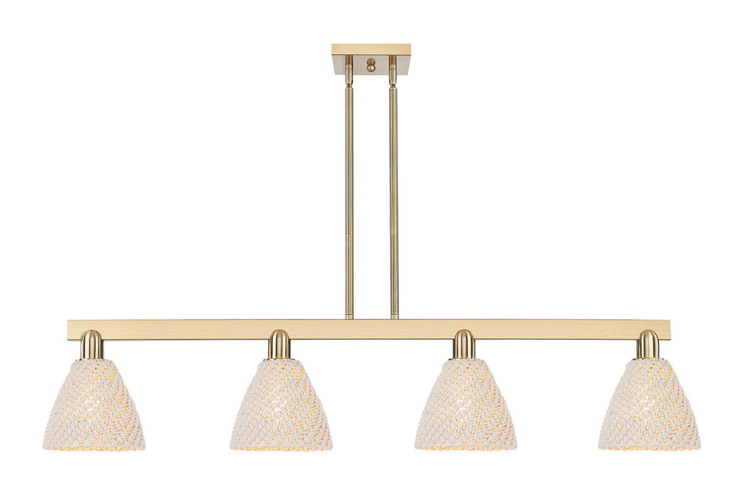 Innovations 716-4I-CB-NBD-75-NAT Four Light Island Pendant, Brushed Champagne Bronze