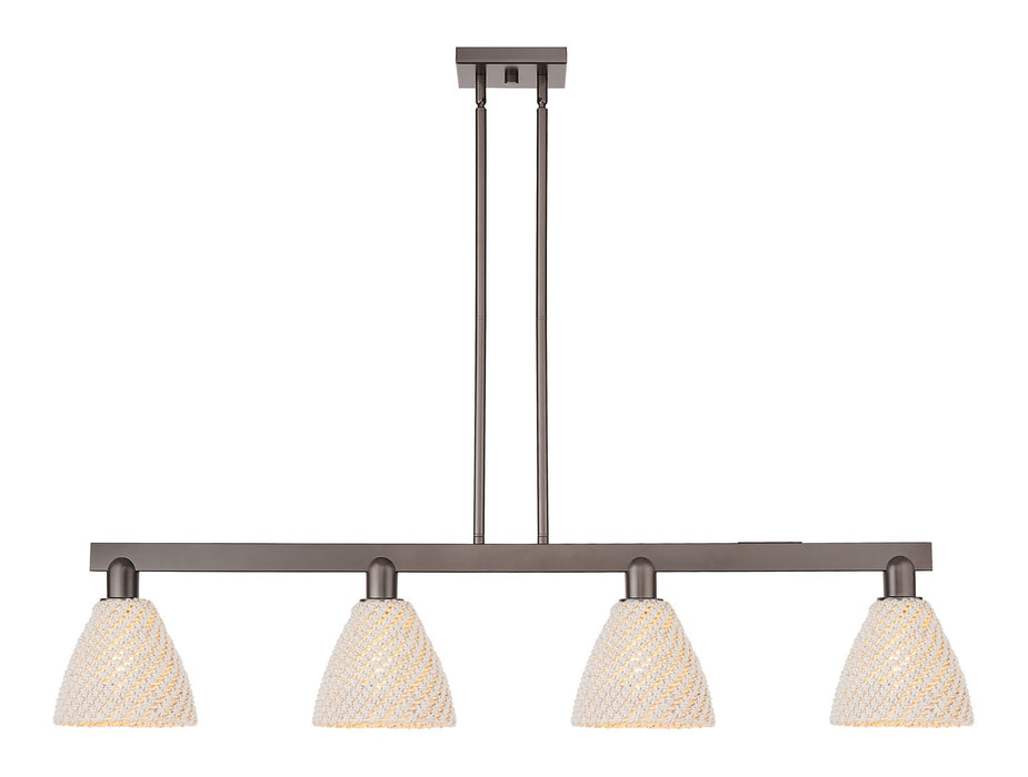 Innovations 716-4I-OB-NBD-75-NAT Four Light Island Pendant, Oil Rubbed Bronze