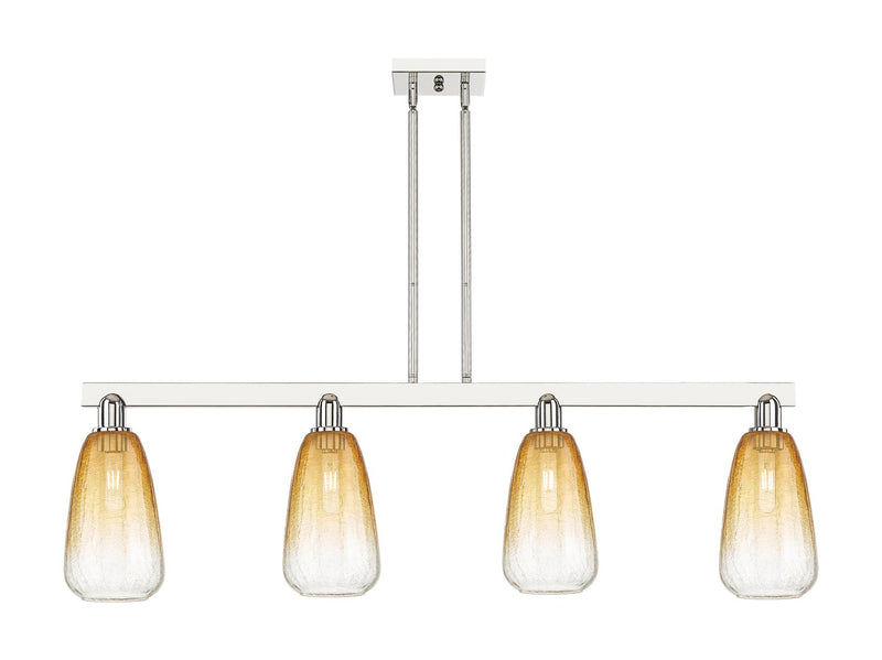 Innovations 716-4I-PN-G480-6AM Four Light Island Pendant, Polished Nickel