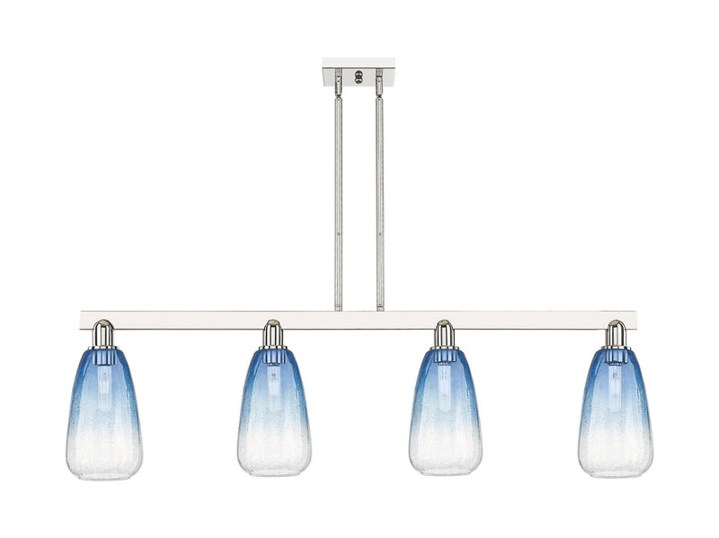 Innovations 716-4I-PN-G480-6SB Four Light Island Pendant, Polished Nickel