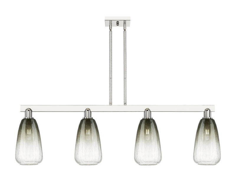 Innovations 716-4I-PN-G480-6SL Four Light Island Pendant, Polished Nickel