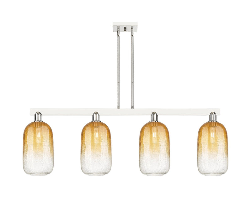 Innovations 716-4I-PN-G482-7AM Four Light Island Pendant, Polished Nickel
