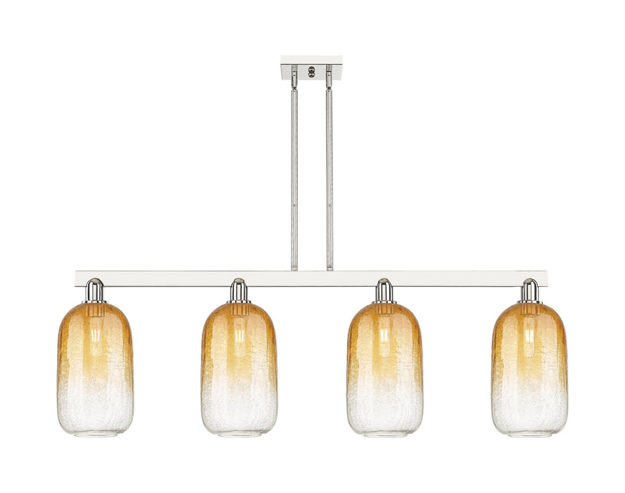 Innovations 716-4I-PN-G482-7AM Four Light Island Pendant, Polished Nickel