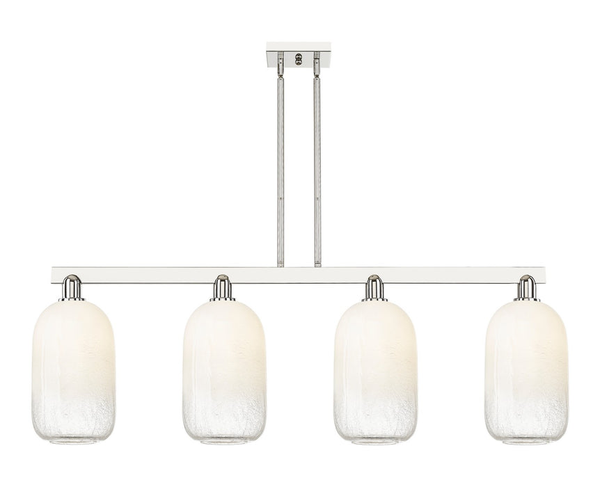 Innovations 716-4I-PN-G482-7OP Four Light Island Pendant, Polished Nickel