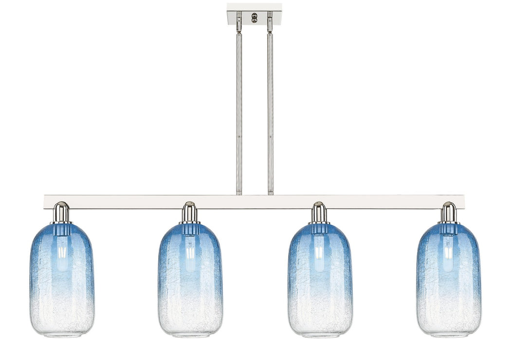 Innovations 716-4I-PN-G482-7SB Four Light Island Pendant, Polished Nickel