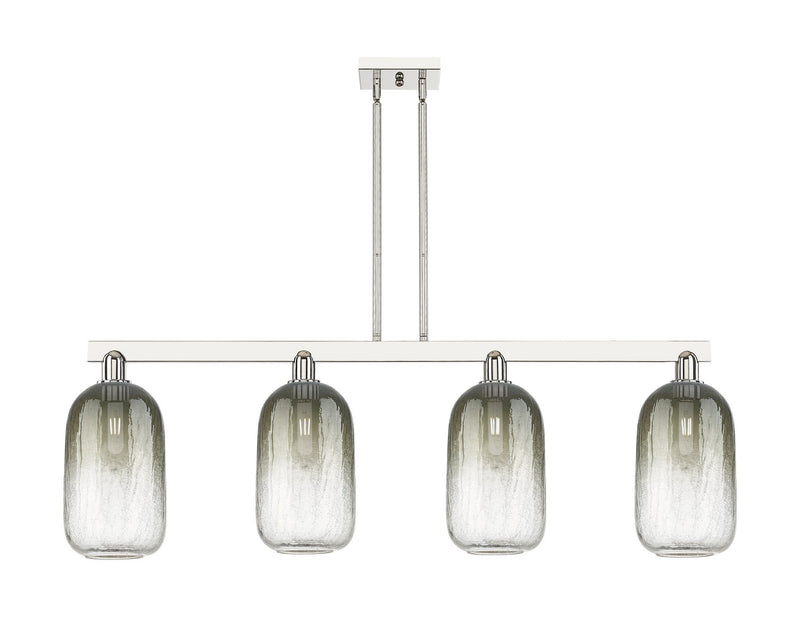 Innovations 716-4I-PN-G482-7SL Four Light Island Pendant, Polished Nickel
