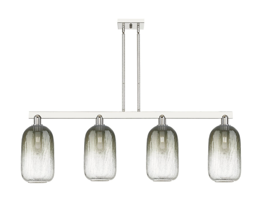 Innovations 716-4I-PN-G482-7SL Four Light Island Pendant, Polished Nickel