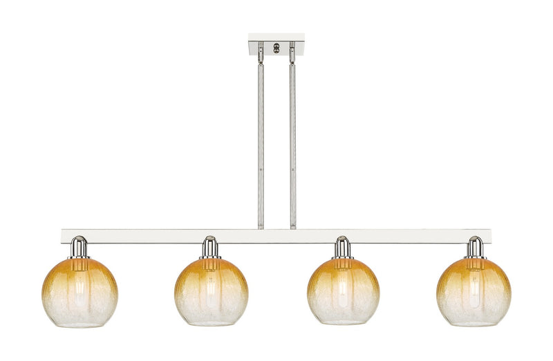 Innovations 716-4I-PN-G483-8AM Four Light Island Pendant, Polished Nickel