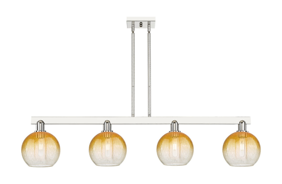 Innovations 716-4I-PN-G483-8AM Four Light Island Pendant, Polished Nickel