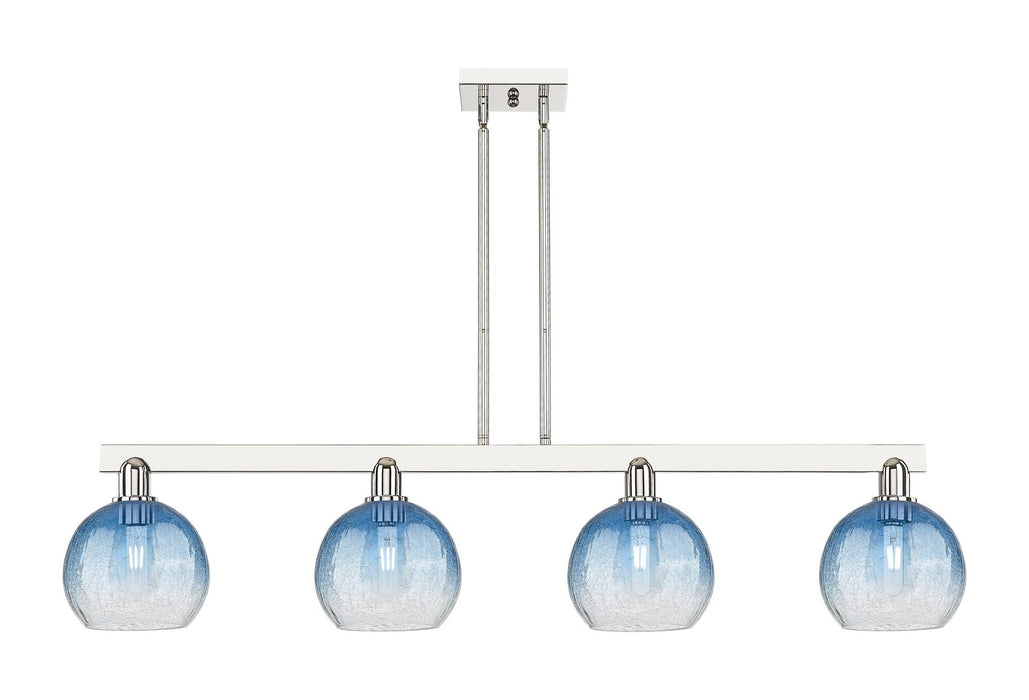 Innovations 716-4I-PN-G483-8SB Four Light Island Pendant, Polished Nickel