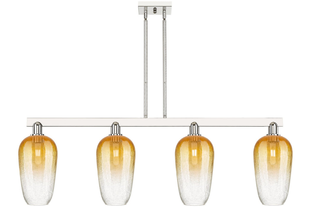 Innovations 716-4I-PN-G484-7AM Four Light Island Pendant, Polished Nickel