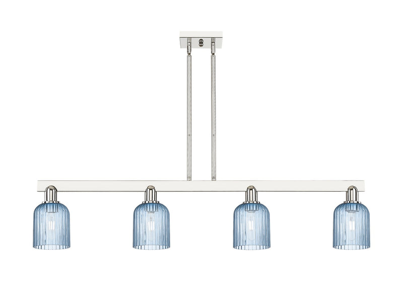 Innovations 716-4I-PN-G559-5BL Four Light Island Pendant, Polished Nickel