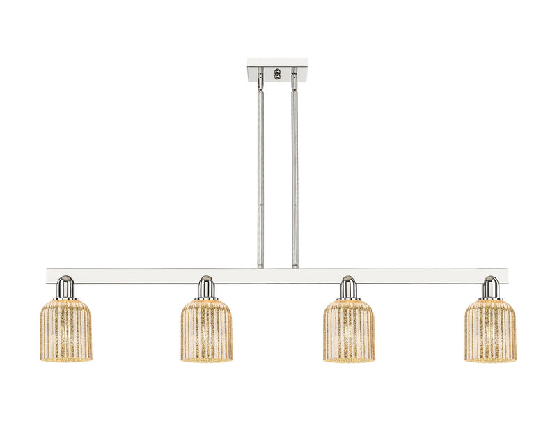 Innovations 716-4I-PN-G559-5ME Four Light Island Pendant, Polished Nickel