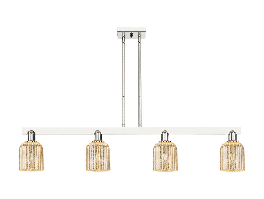Innovations 716-4I-PN-G559-5ME Four Light Island Pendant, Polished Nickel