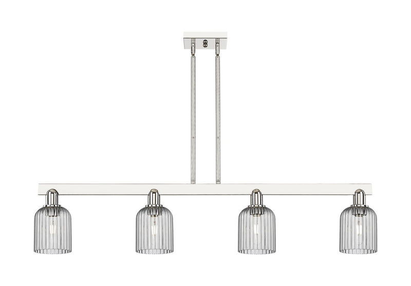 Innovations 716-4I-PN-G559-5SM Four Light Island Pendant, Polished Nickel