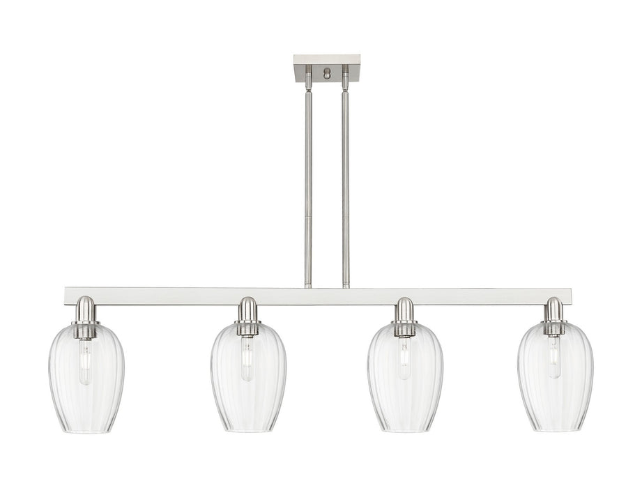 Innovations 716-4I-SN-G457-6CL Four Light Island Pendant, Brushed Satin Nickel