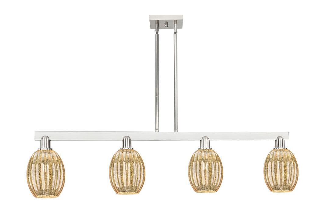 Innovations 716-4I-SN-G459-6ME Four Light Island Pendant, Brushed Satin Nickel