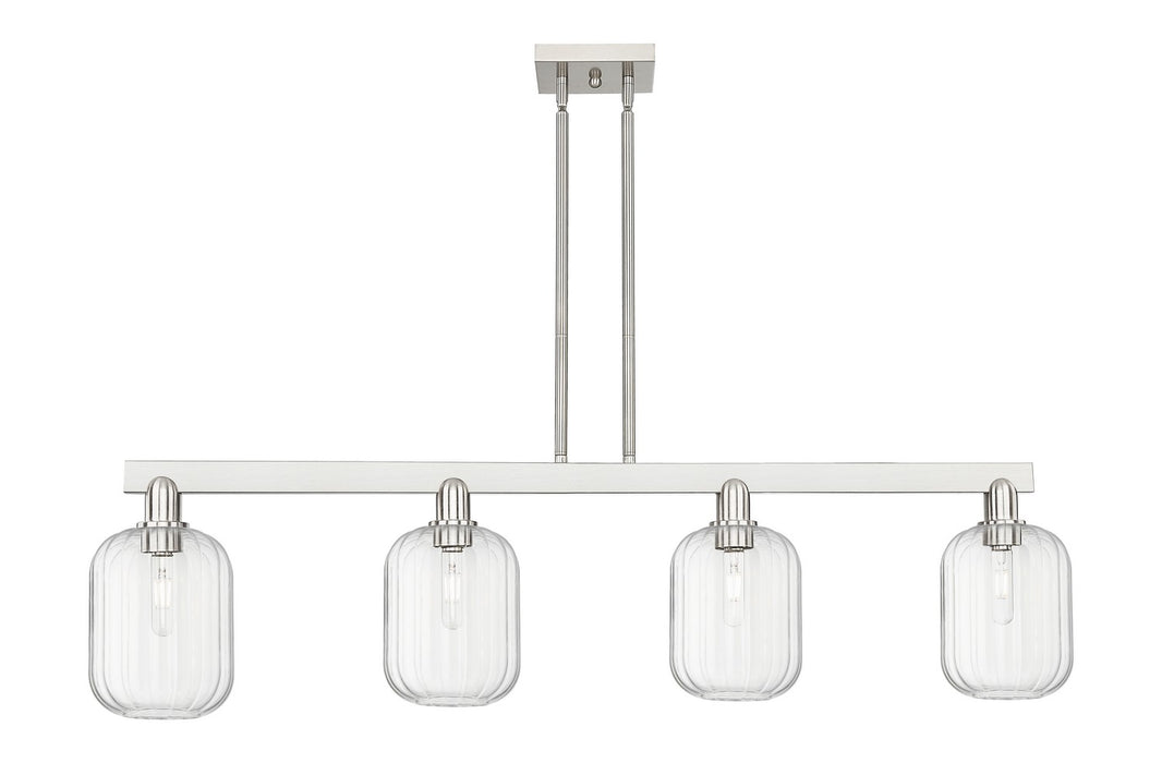 Innovations 716-4I-SN-G460-7CL Four Light Island Pendant, Brushed Satin Nickel
