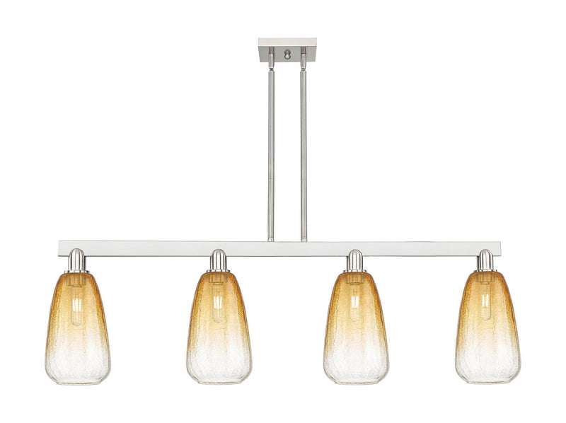 Innovations 716-4I-SN-G480-6AM Four Light Island Pendant, Brushed Satin Nickel