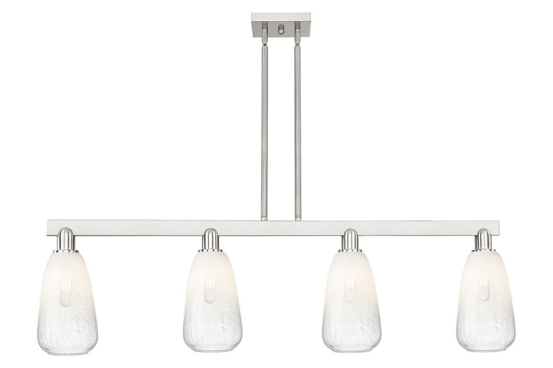 Innovations 716-4I-SN-G480-6OP Four Light Island Pendant, Brushed Satin Nickel