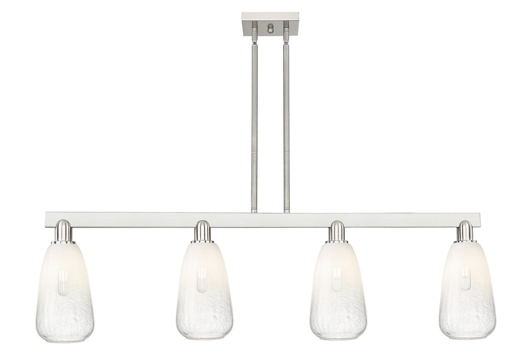 Innovations 716-4I-SN-G480-6OP Four Light Island Pendant, Brushed Satin Nickel