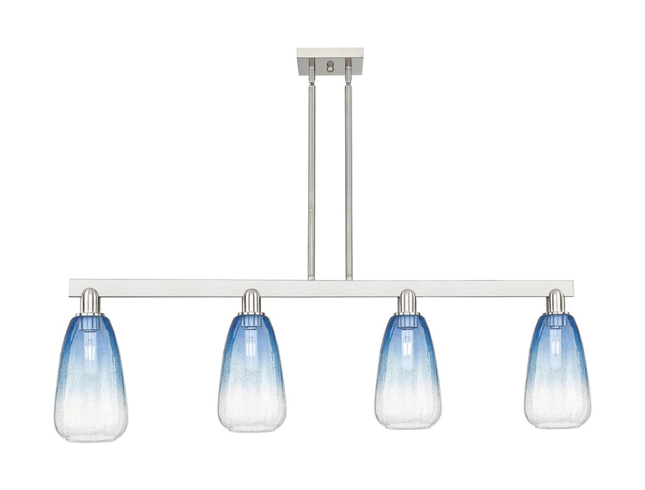Innovations 716-4I-SN-G480-6SB Four Light Island Pendant, Brushed Satin Nickel
