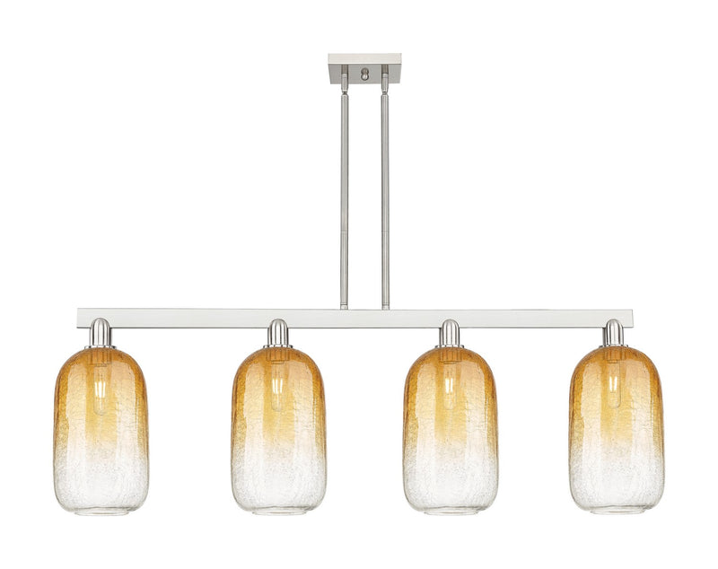 Innovations 716-4I-SN-G482-7AM Four Light Island Pendant, Brushed Satin Nickel