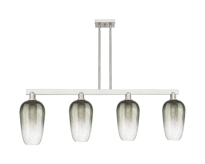 Innovations 716-4I-SN-G484-7SL Four Light Island Pendant, Brushed Satin Nickel