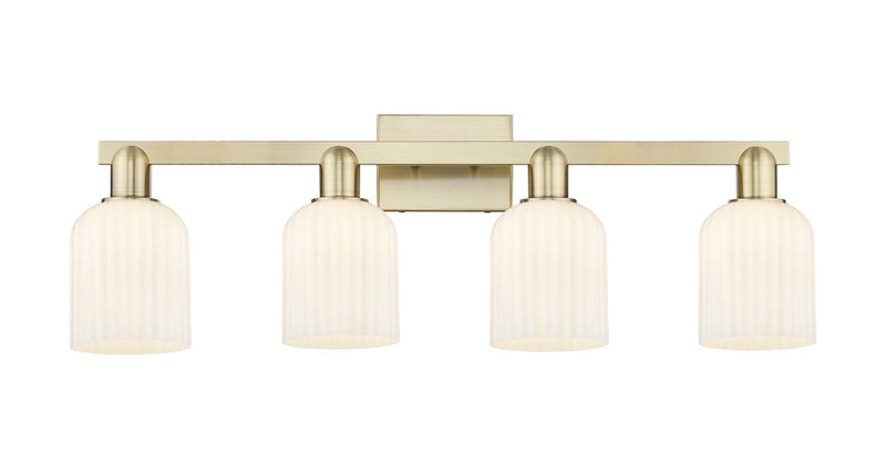 Innovations 716-4W-AB-G559-5GWH Four Light Bath Vanity, Antique Brass