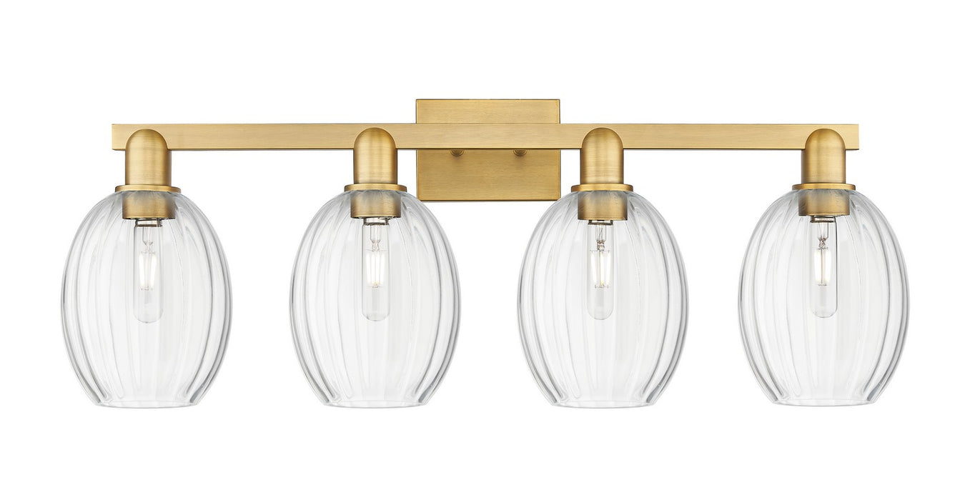Innovations 716-4W-BB-G459-6CL Four Light Bath Vanity, Brushed Brass