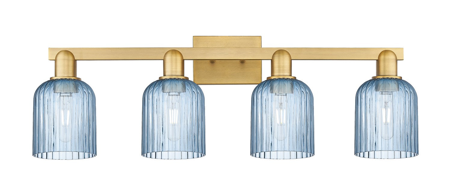 Innovations 716-4W-BB-G559-5BL Four Light Bath Vanity, Brushed Brass