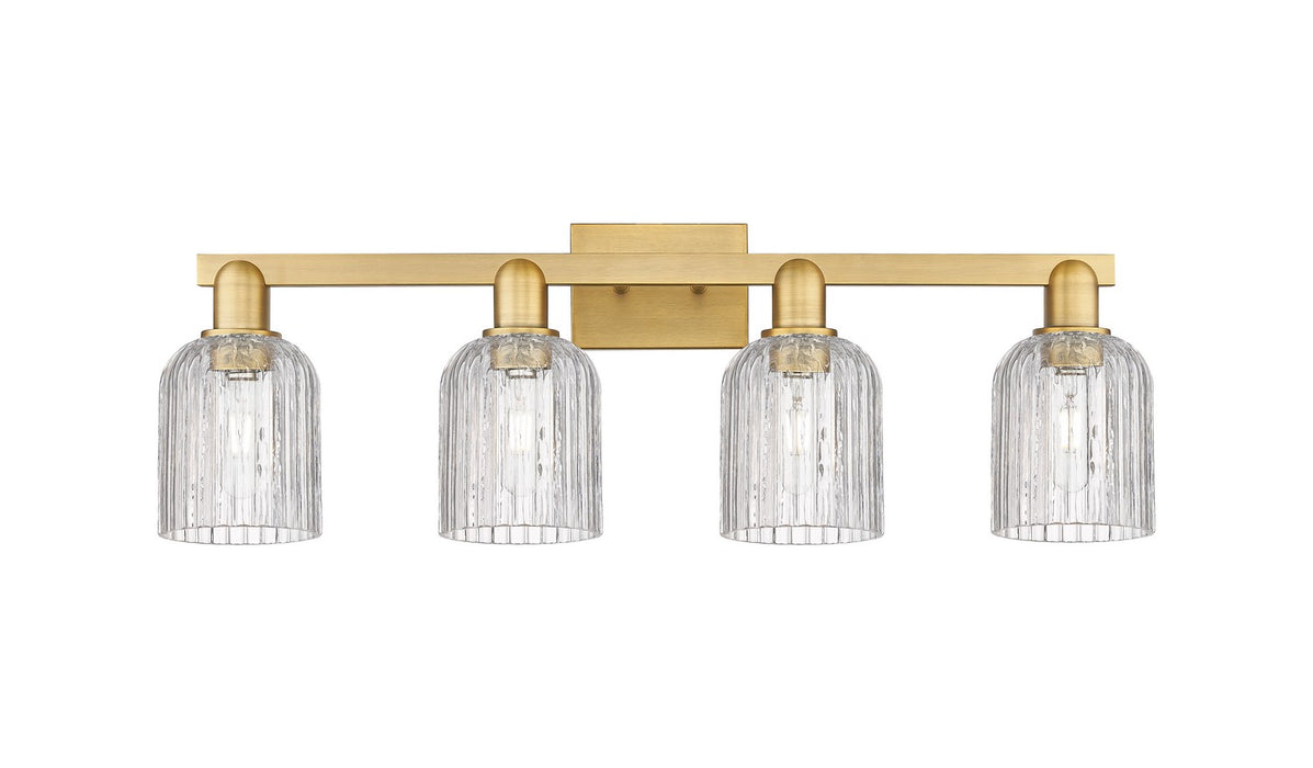 Innovations 716-4W-BB-G559-5CL Four Light Bath Vanity, Brushed Brass