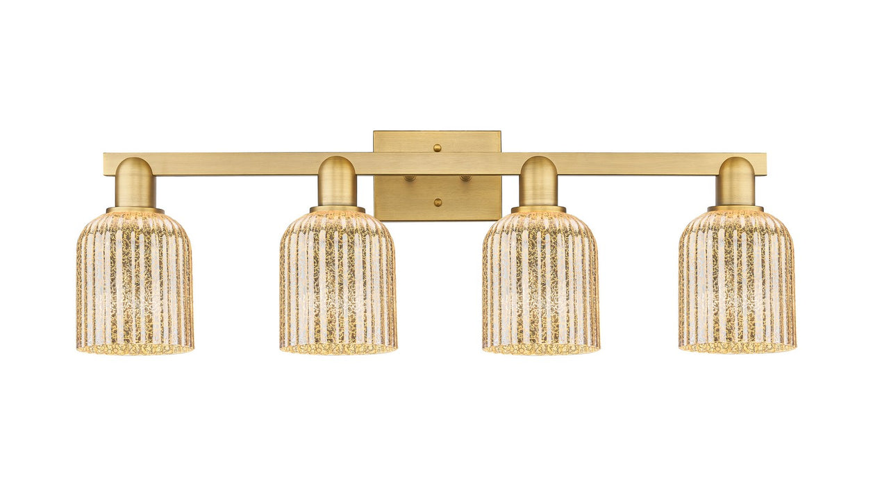 Innovations 716-4W-BB-G559-5ME Four Light Bath Vanity, Brushed Brass