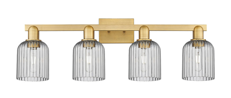 Innovations 716-4W-BB-G559-5SM Four Light Bath Vanity, Brushed Brass