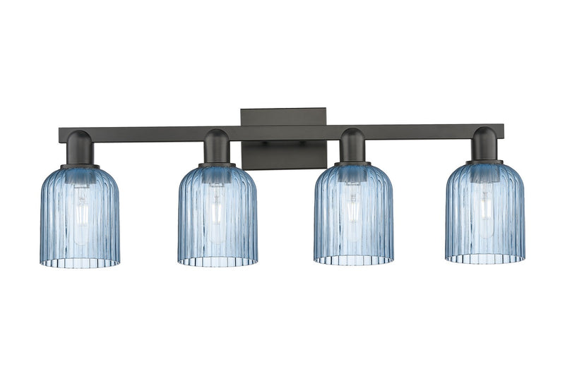 Innovations 716-4W-BK-G559-5BL Four Light Bath Vanity, Matte Black