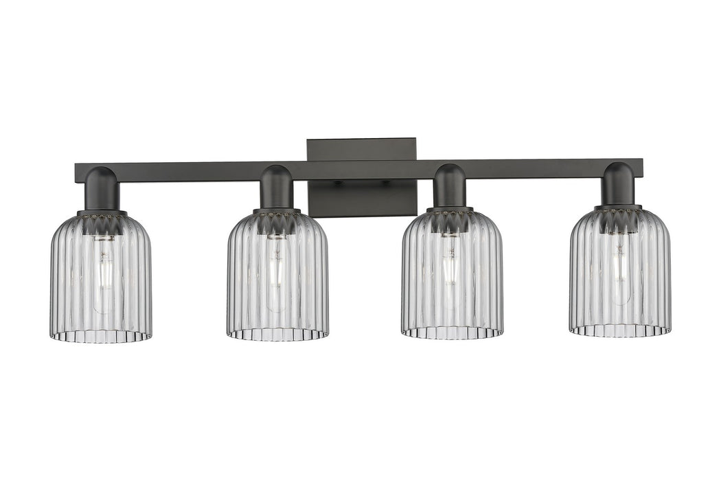 Innovations 716-4W-BK-G559-5SM Four Light Bath Vanity, Matte Black